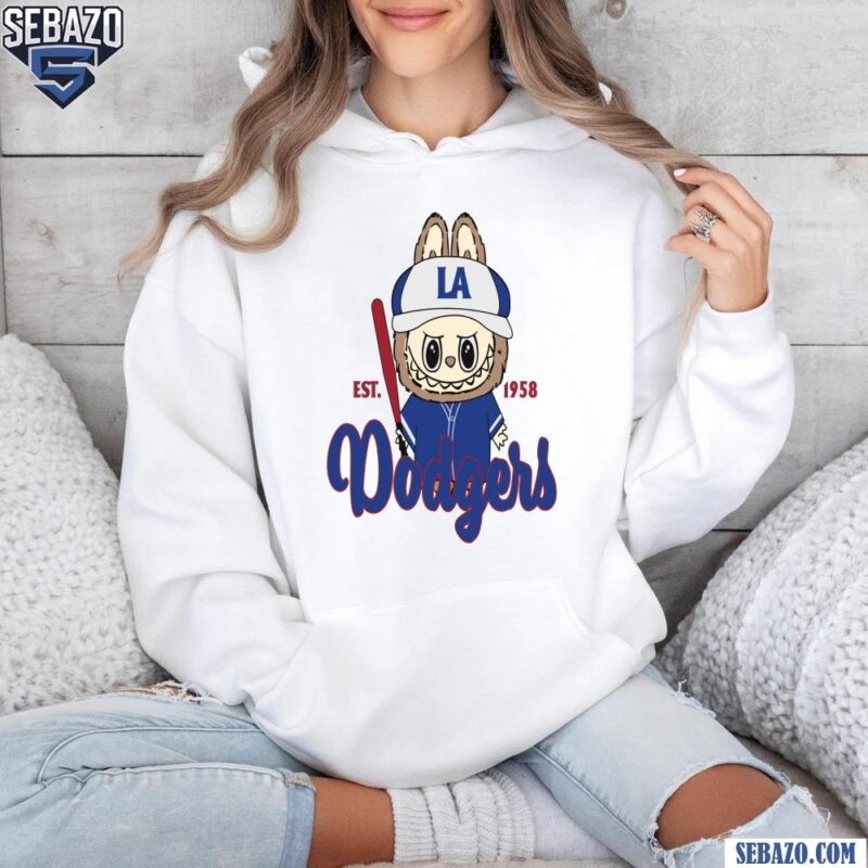 Labubu Dodgers La Baseball Est 1958 Shirt hoodie