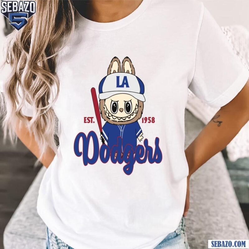 Labubu Dodgers La Baseball Est 1958 Shirt t-shirt