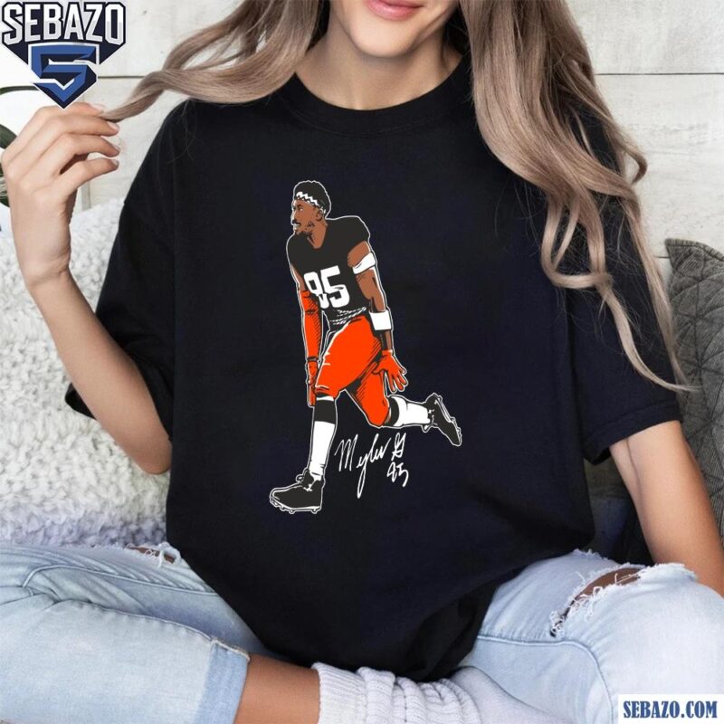 Myles Garrett Superstar Pose Signature Shirt t-shirt