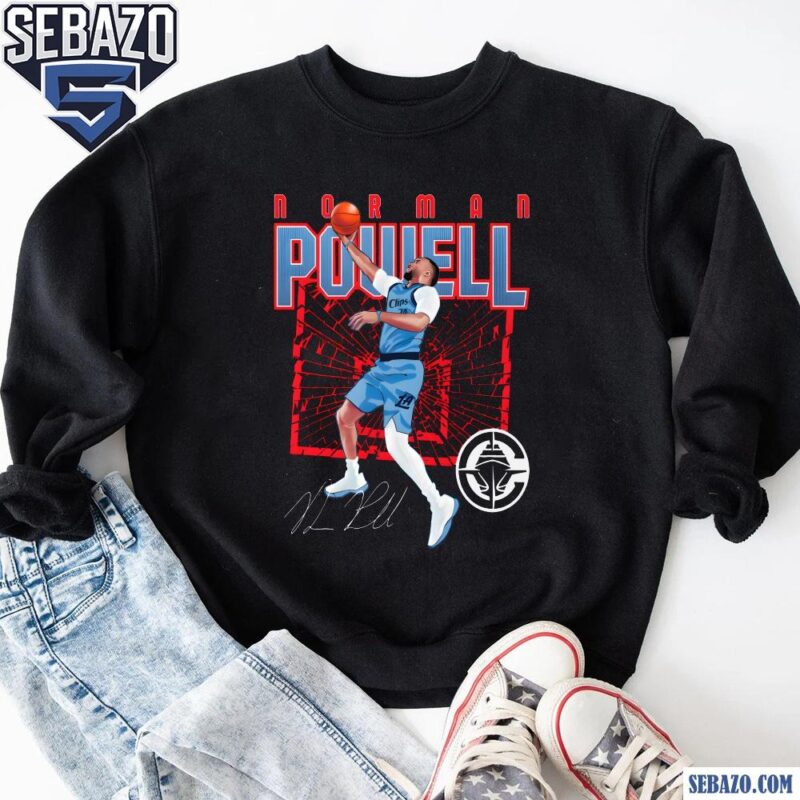 Norman Powell Los Angeles Clippers Shattered Signature Shirt sweatshirt