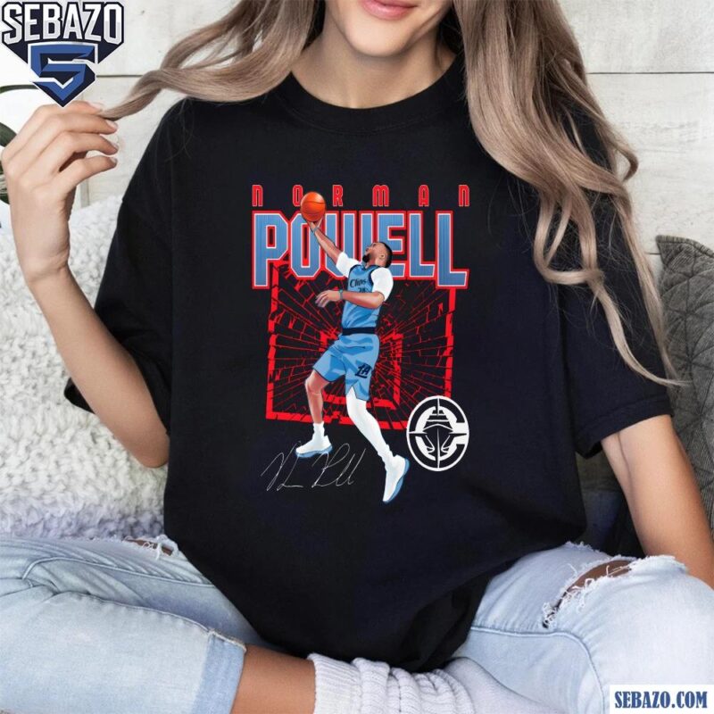 Norman Powell Los Angeles Clippers Shattered Signature Shirt t-shirt