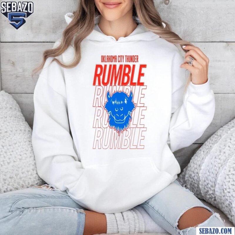 Oklahoma City Thunder Rumble Mascot Shirt hoodie