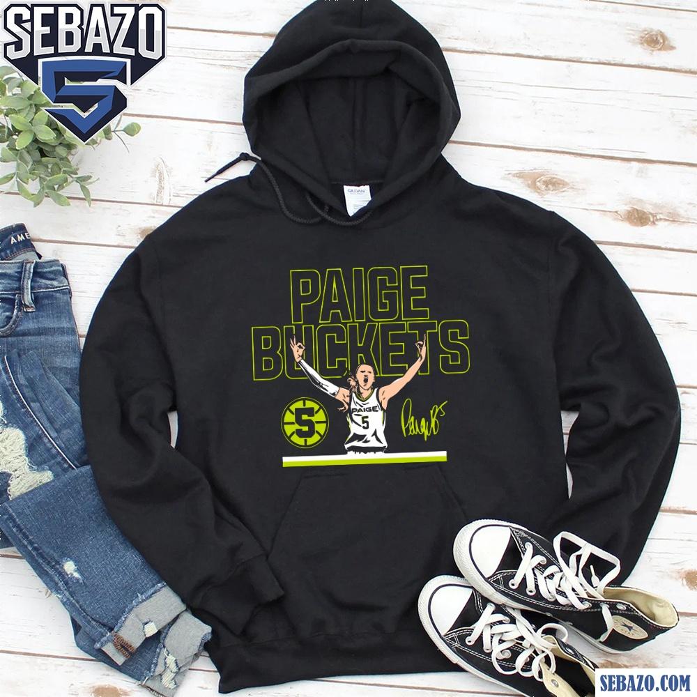 Paige Bueckers Buckets Stripe 5 Signature Dallas Wings Shirt
