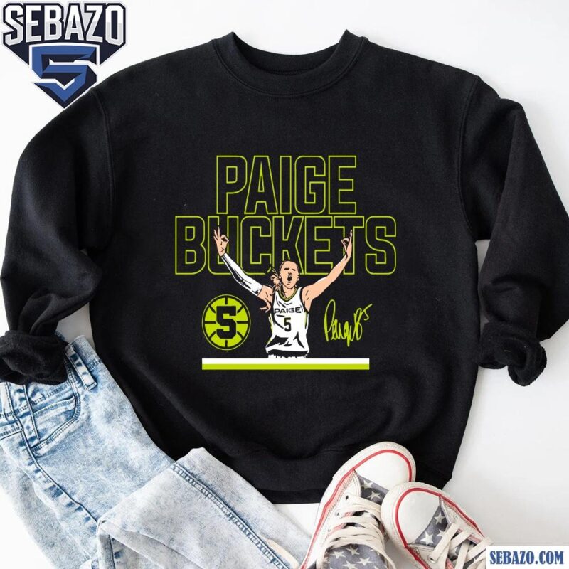 Paige Bueckers Buckets Stripe 5 Signature Dallas Wings Shirt sweatshirt