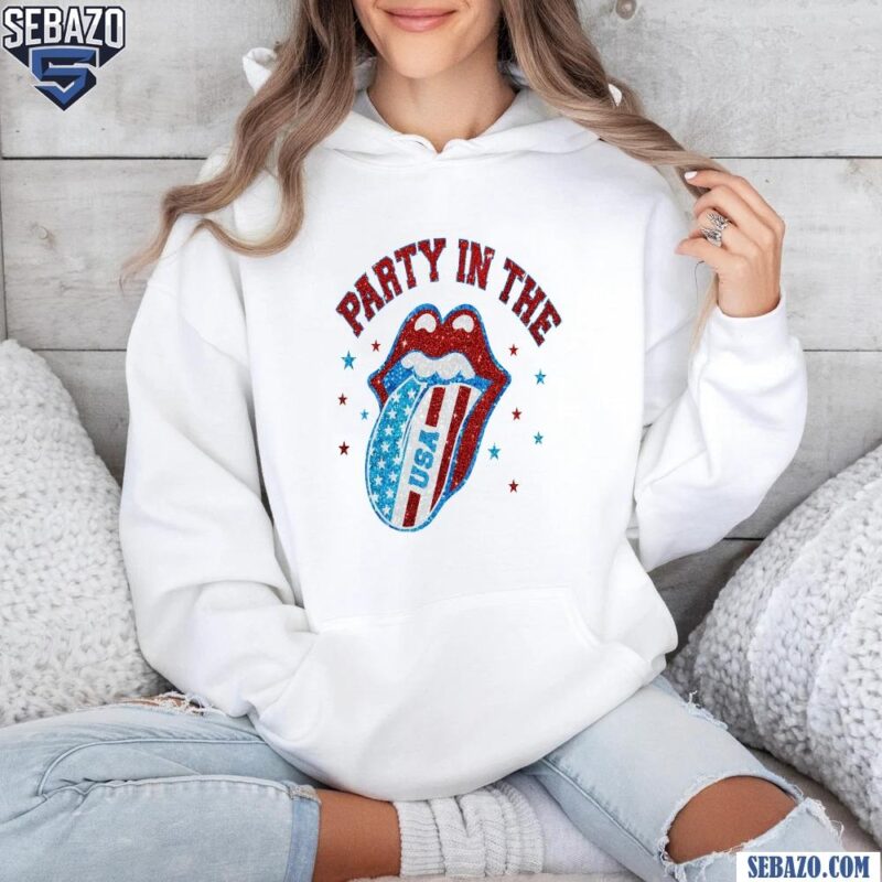 Party In The Usa Glitter 4Th Of July Patriotic Shirt hoodie