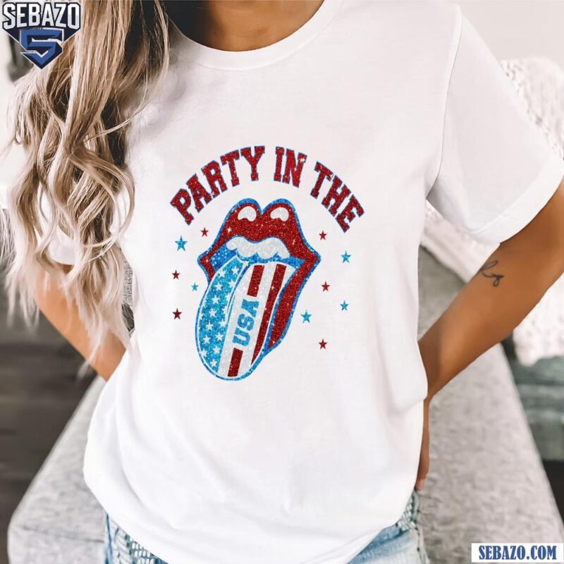 Party In The Usa Glitter 4Th Of July Patriotic Shirt t-shirt