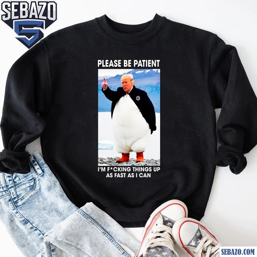 Penguins Against Tariffs Anti Trump Hands Off Protest Shirt