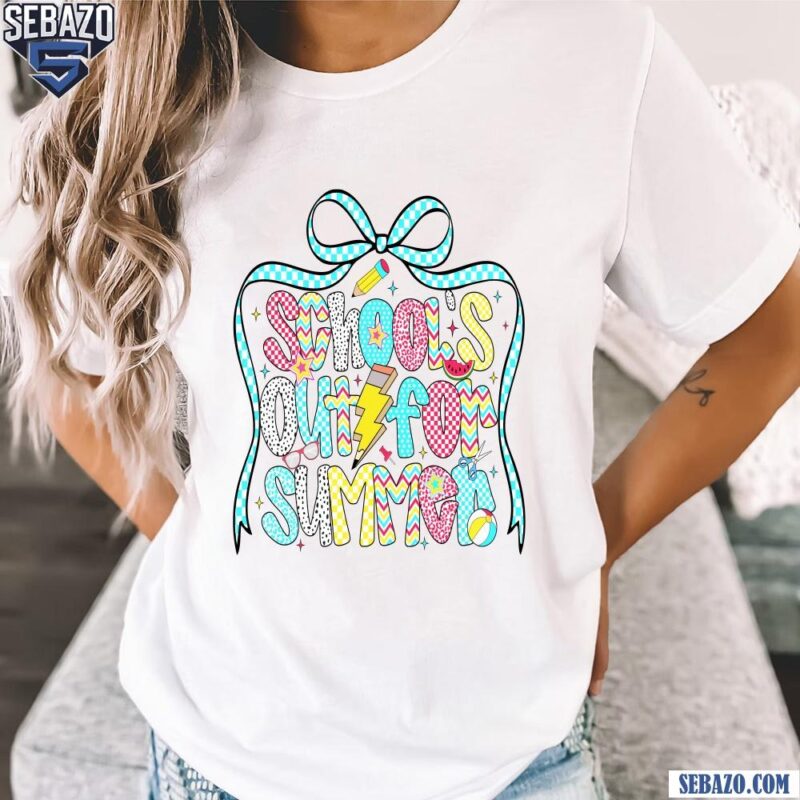 Preppy Schools Out For Summer Teacher Life Last Day Summer Break Shirt t-shirt