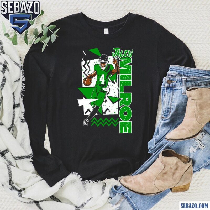 Retro 90S Jalen Milroe Seattle Seahawks Football Shirt long sleeved