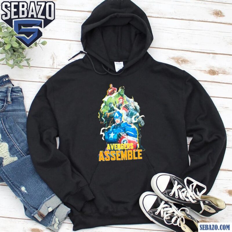 Retro Avengers Assemble Marvel Comic Shirt hoodie