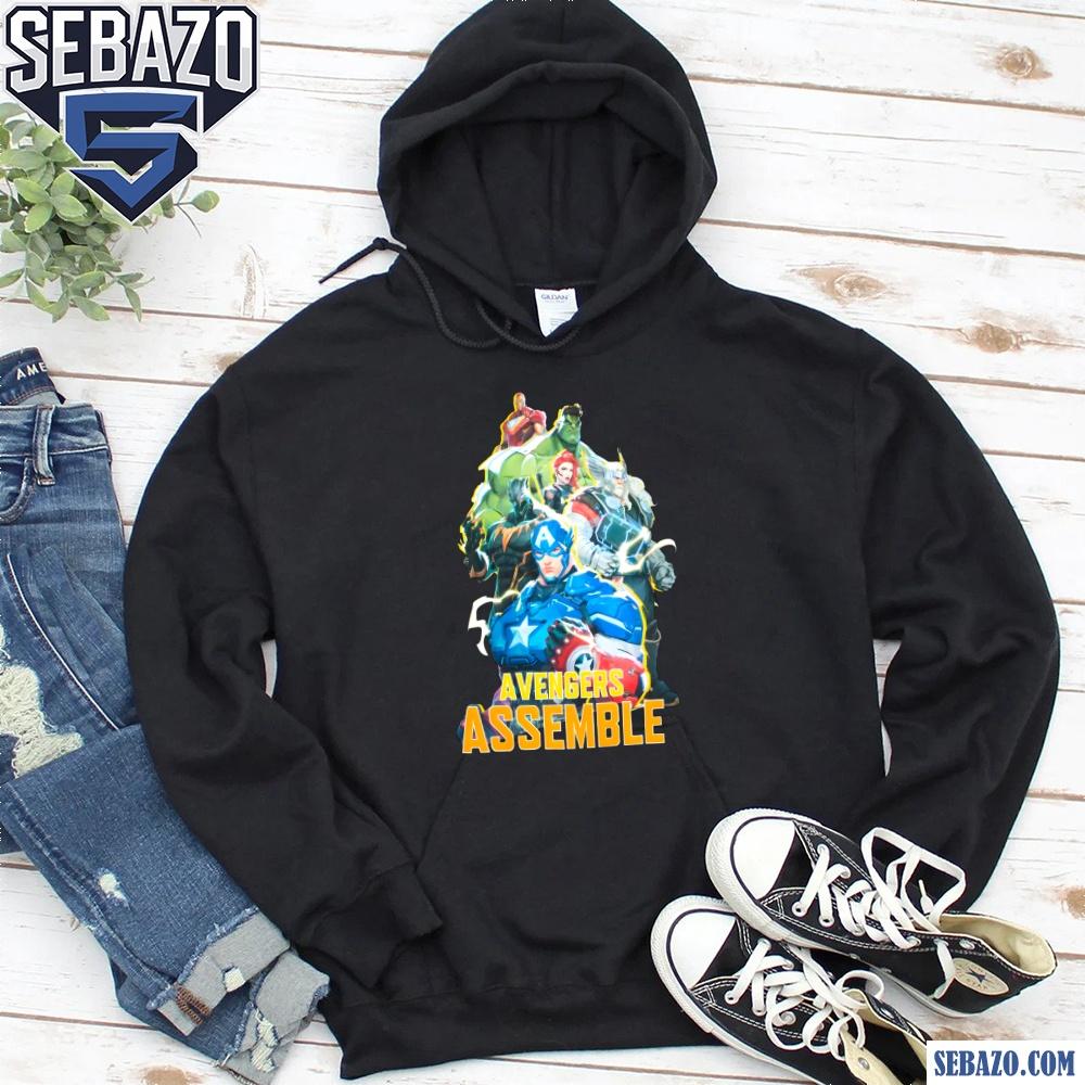 Retro Avengers Assemble Marvel Comic Shirt
