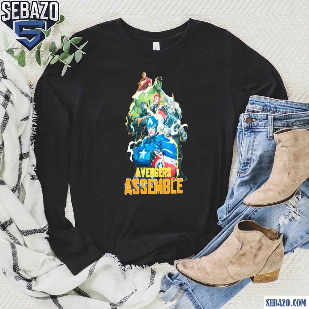 Retro Avengers Assemble Marvel Comic Shirt