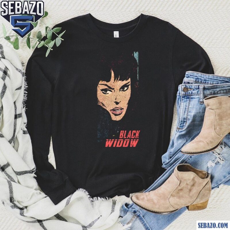 Retro Black Widow Avengers Natasha Romanoff Shirt long sleeved