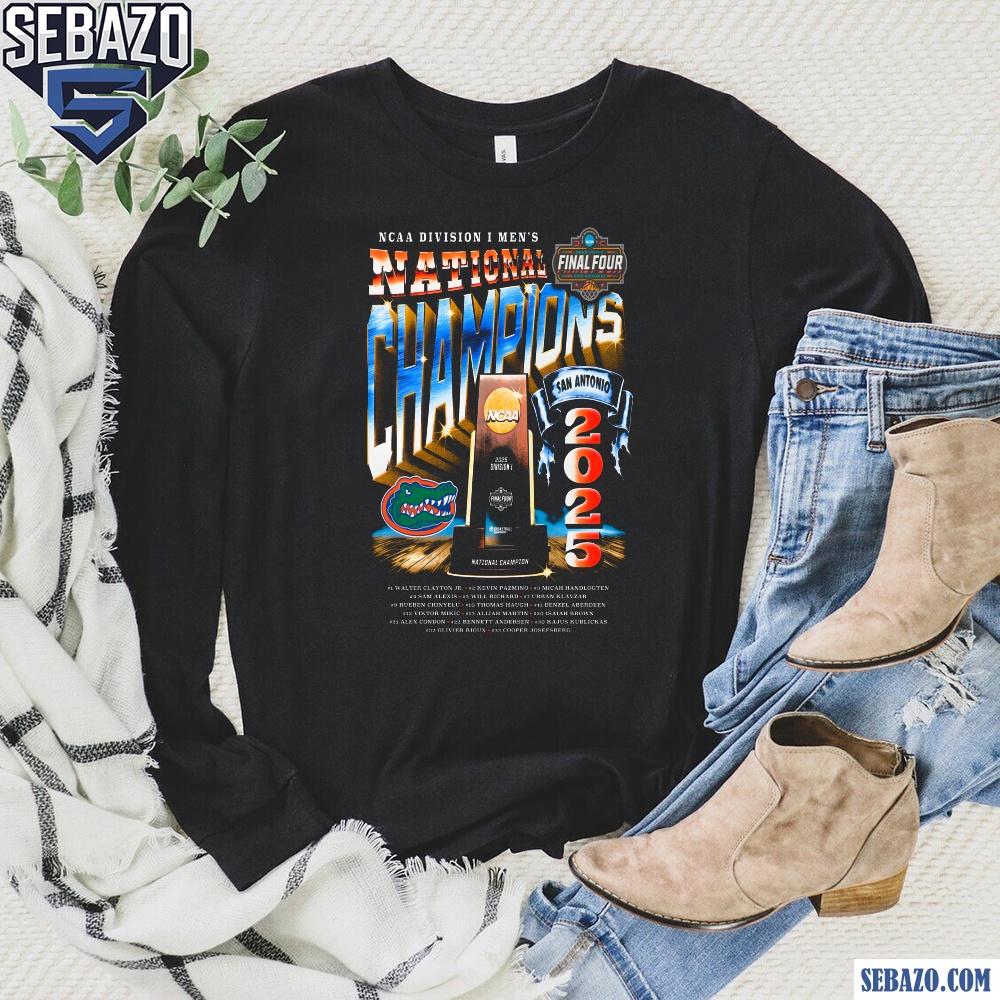 Retro Florida Mens Basketball Nation Champion 2025 Trophy Shirt
