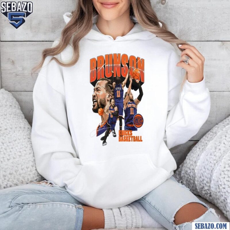 Retro Jalen Brunson New York Knicks Basketball Signature Shirt hoodie