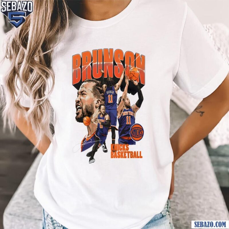 Retro Jalen Brunson New York Knicks Basketball Signature Shirt t-shirt