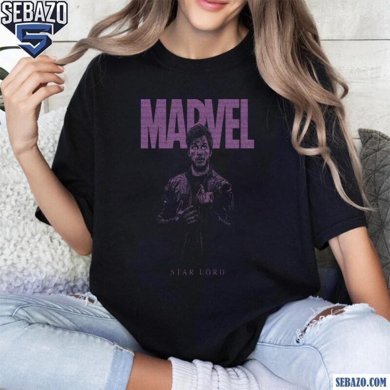 Retro Marvel Star Lord Peter Quill Guardians Of The Galaxy Shirt t-shirt