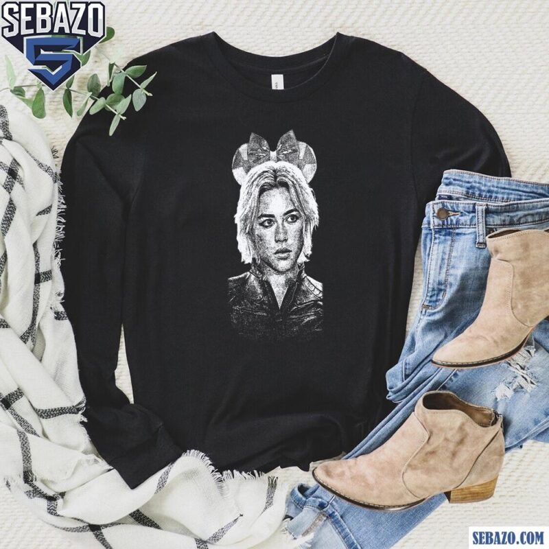 Retro Marvel Thunderbolts Yelena Belova Mickey Ears Shirt long sleeved