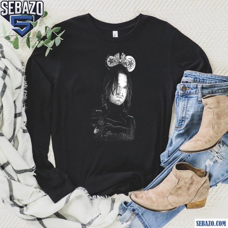 Retro Marvel Winter Soldier Mickey Ears Bucky Barnes Shirt long sleeved