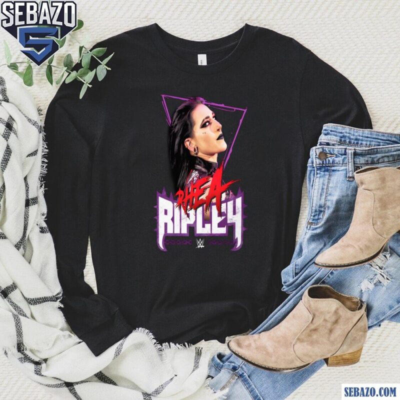 Retro Rhea Ripley Grunge Wwe Shirt long sleeved