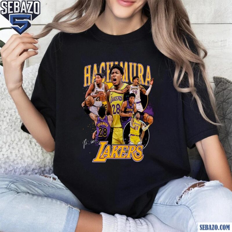 Retro Rui Hachimura Los Angeles Lakers Player Shirt t-shirt