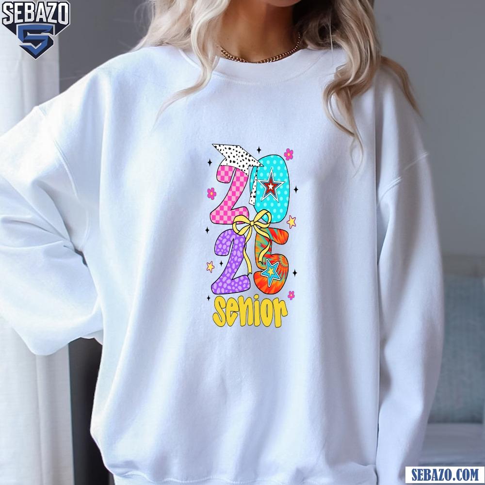 Retro Senior 2025 Graduation Class Of 2025 High School Graduate Shirt