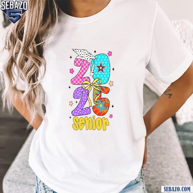 Retro Senior 2025 Graduation Class Of 2025 High School Graduate Shirt t-shirt