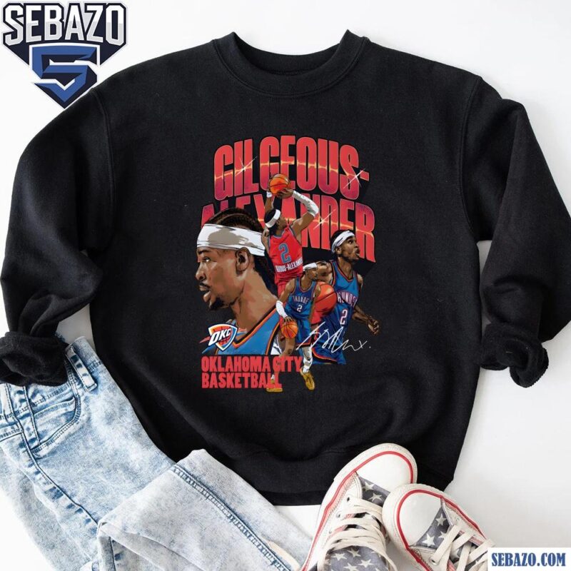 Retro Shai Gilgeous Alexander Oklahoma City Thunder Shirt sweatshirt