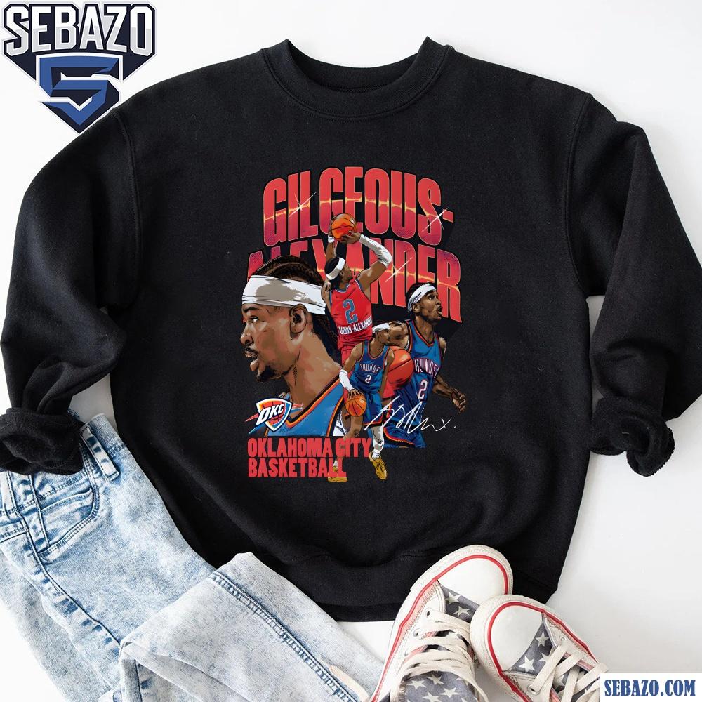 Retro Shai Gilgeous Alexander Oklahoma City Thunder Shirt