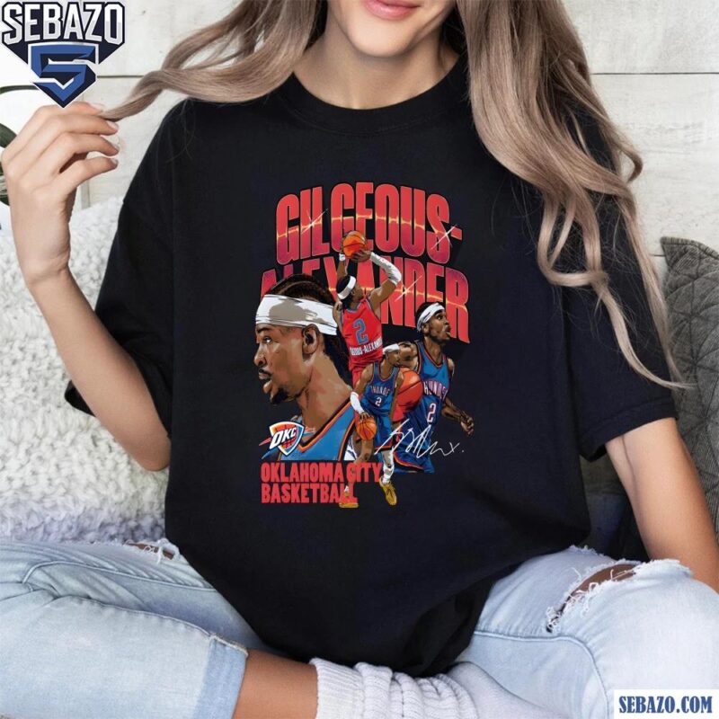 Retro Shai Gilgeous Alexander Oklahoma City Thunder Shirt t-shirt