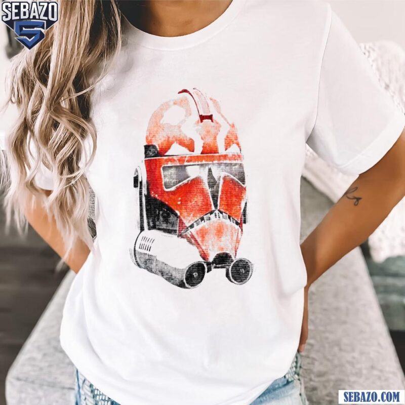Retro Star Wars Ahsokas Clone Trooper Helmet Shirt t-shirt