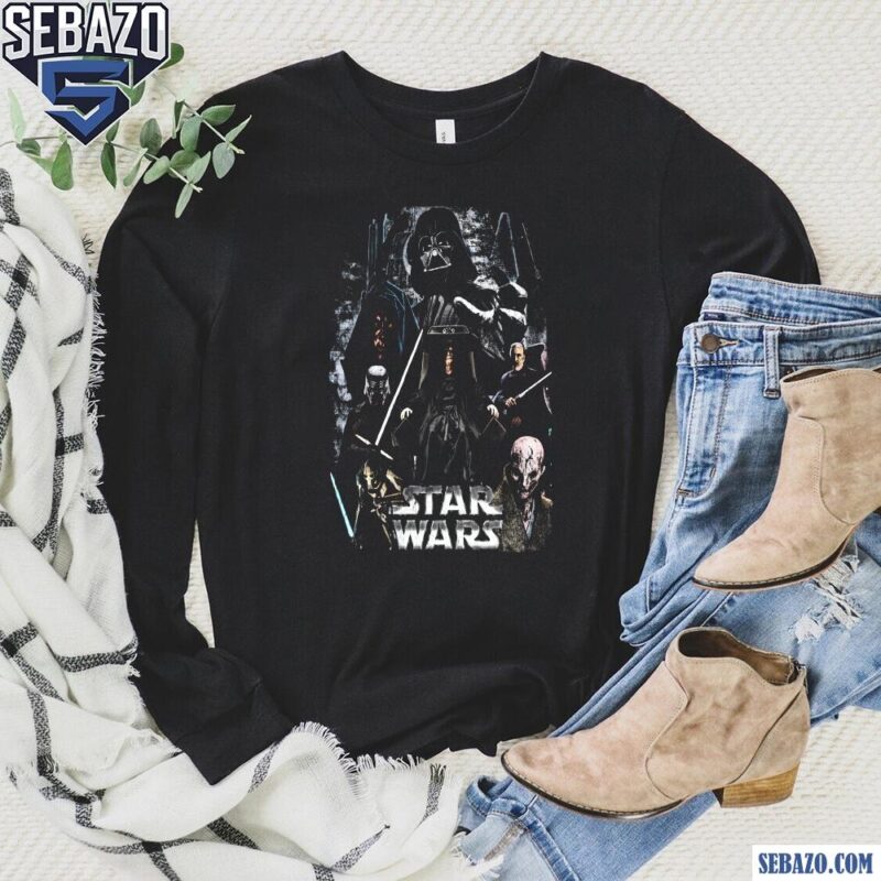 Retro Star Wars Dark Side Shirt long sleeved