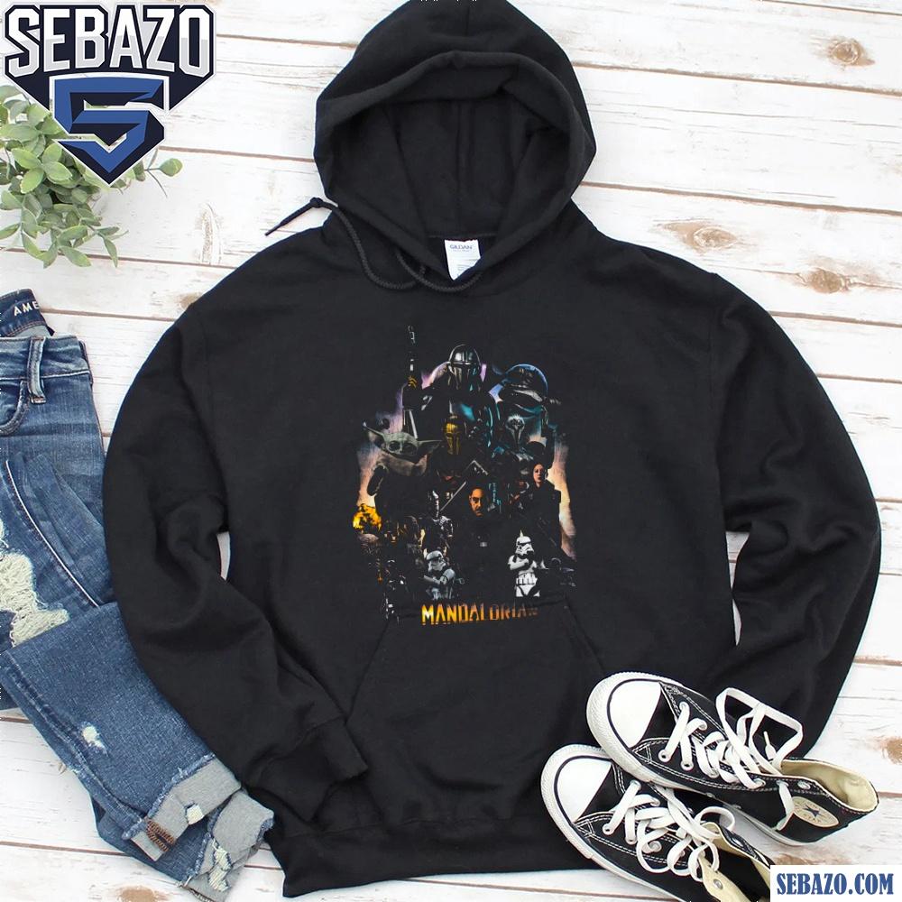 Retro Star Wars The Mandalorian Poster Shirt