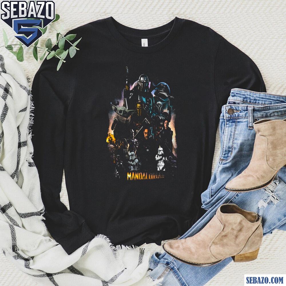 Retro Star Wars The Mandalorian Poster Shirt