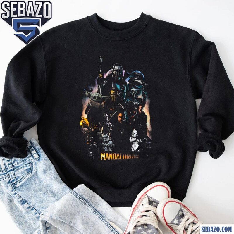 Retro Star Wars The Mandalorian Poster Shirt sweatshirt