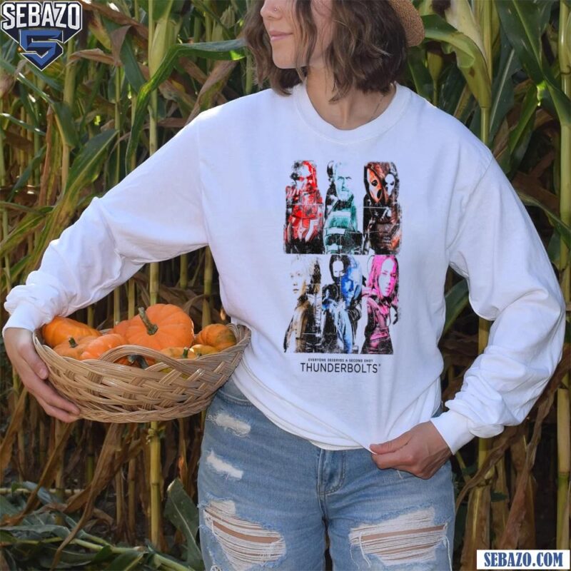 Retro Thunderbolts Everyone Deserves A Second Shot Shirt long sleeved
