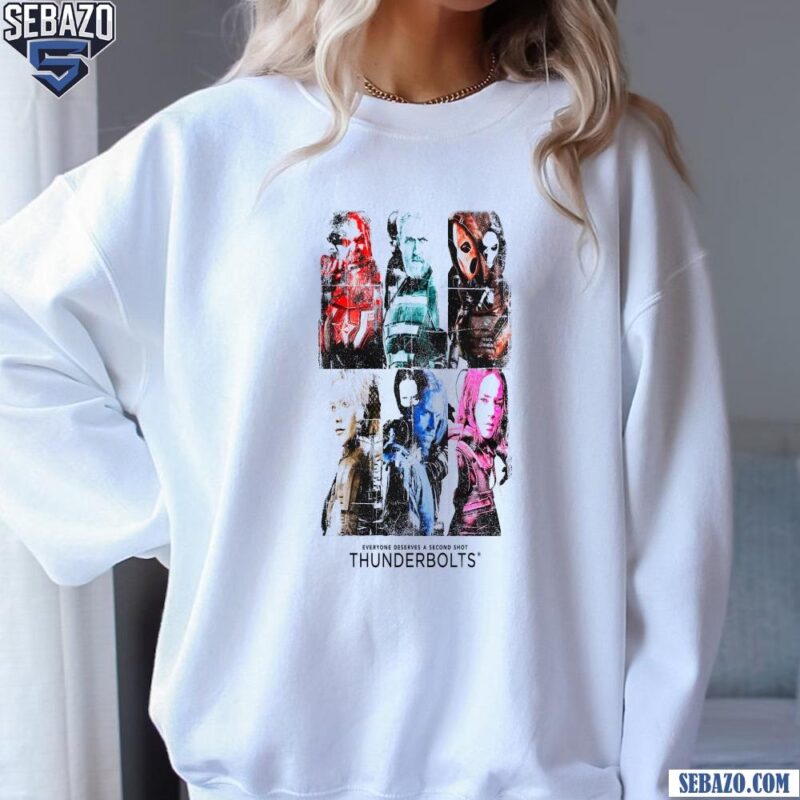 Retro Thunderbolts Everyone Deserves A Second Shot Shirt sweatshirt