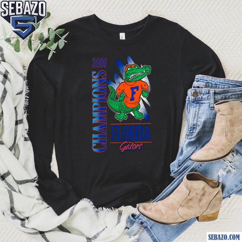 Retro Vintage 2006 Florida Gators Champions Mascot Shirt long sleeved