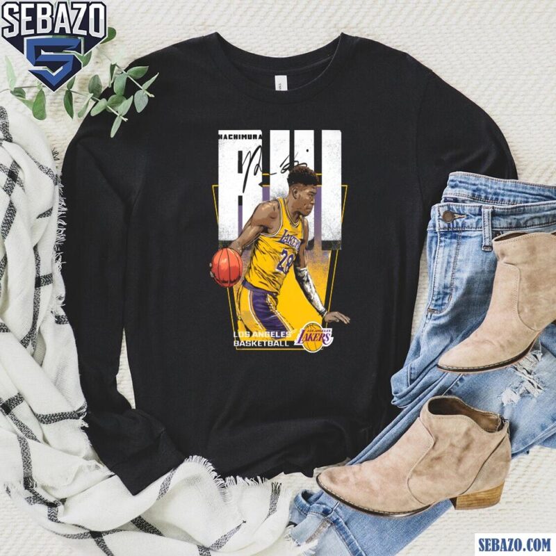Retro Vintage Rui Hachimura 28 Los Angeles Basketball Shirt long sleeved