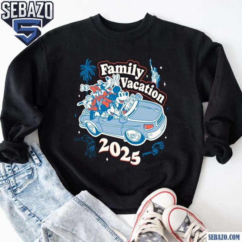 Road Trip With Mickey And Friends Family Vacation 2025 Shirt sweatshirt