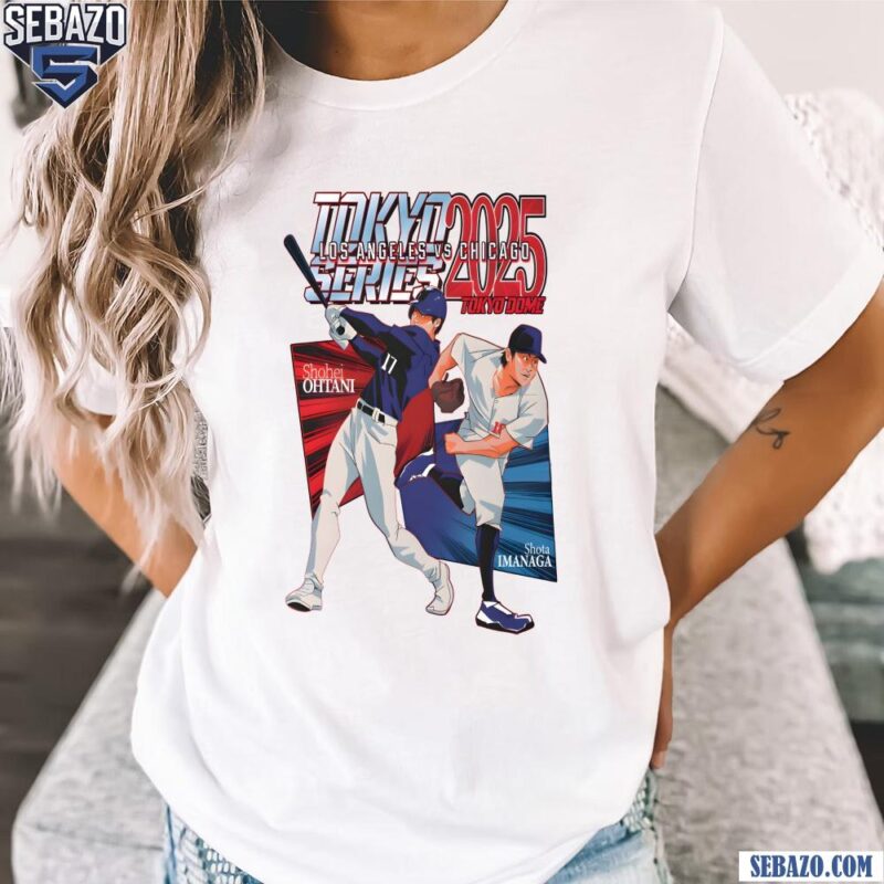 Shohei Ohtani Vs Shota Imanaga 2025 Tokyo Series Anime Shirt t-shirt