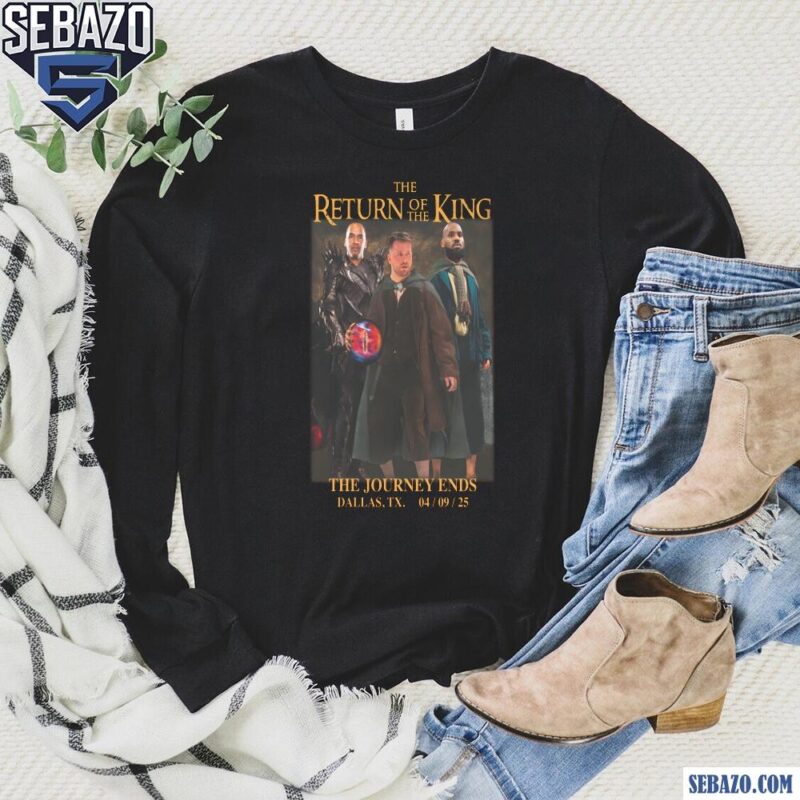 The Return Of The King Parody Lebron James Doncic Shirt long sleeved