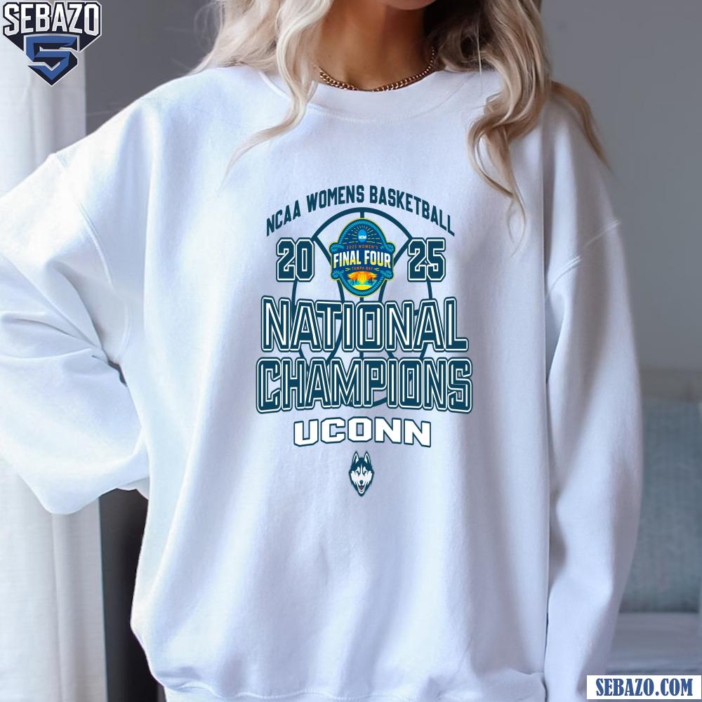 Uconn Huskies Champion 2025 Ncaa Womens Basketball Shirt