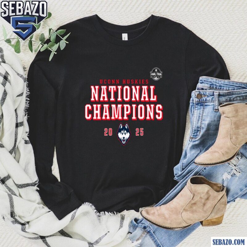 Uconn Huskies National Champions 2025 Shirt long sleeved