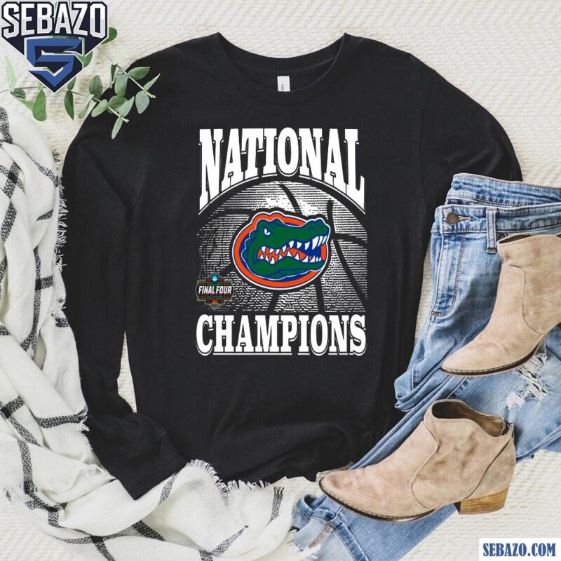 Vintage 2025 National Champions Florida Gators Basketball Shirt long sleeved