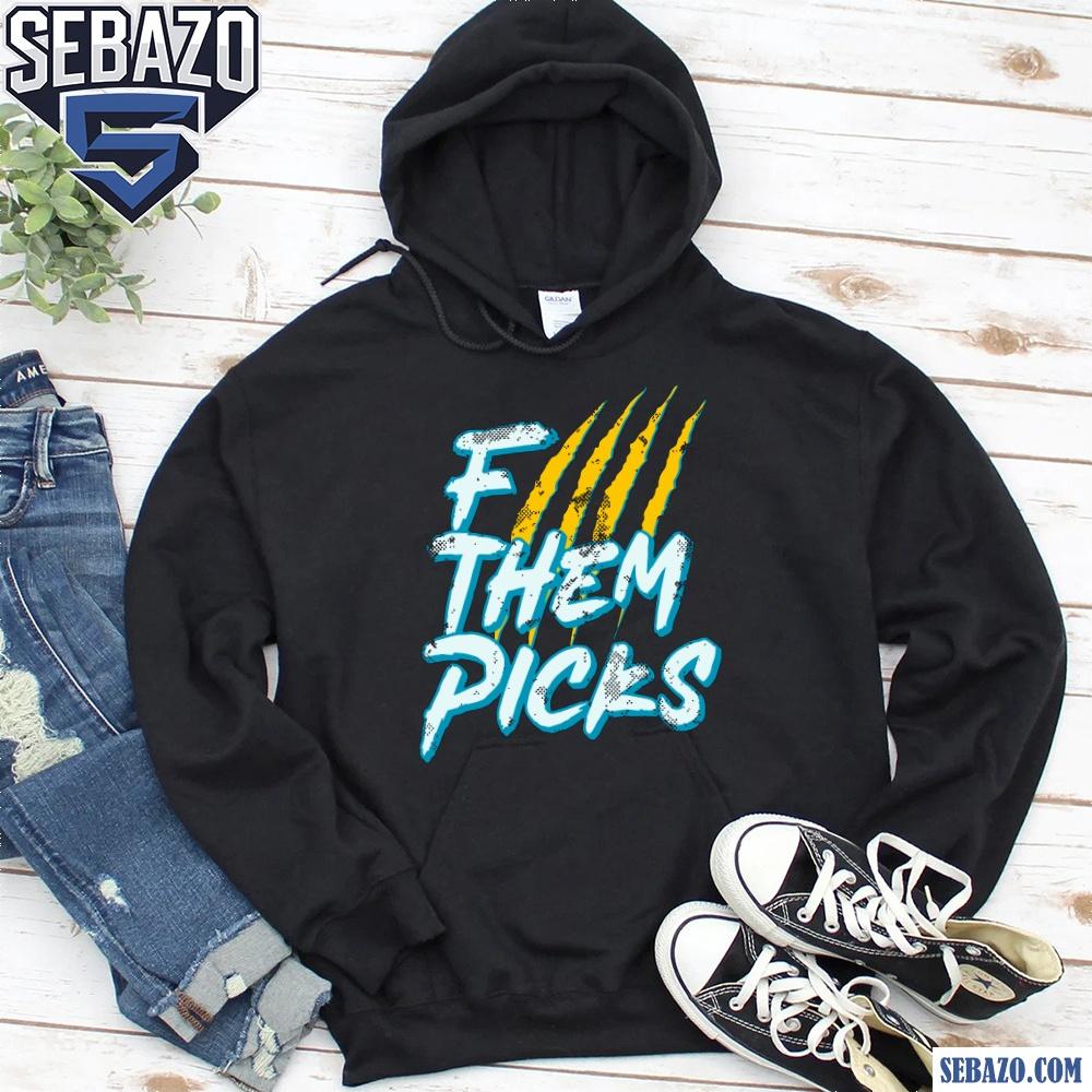 Vintage F Them Picks Jacksonville Jaguars Football Shirt