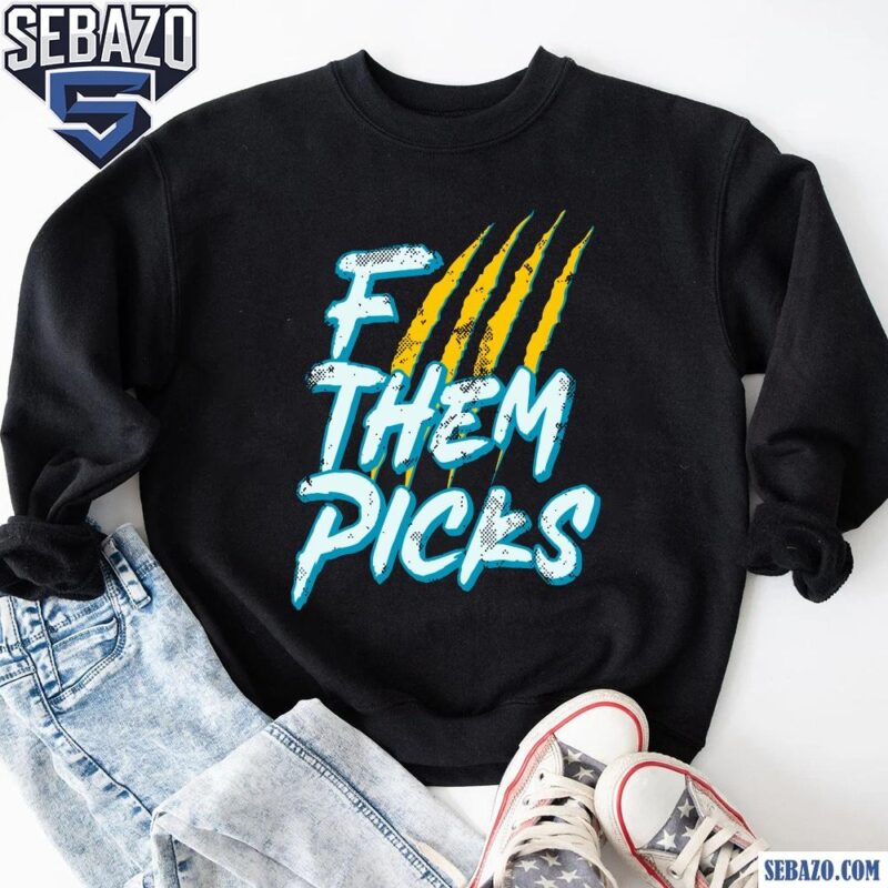 Vintage F Them Picks Jacksonville Jaguars Football Shirt sweatshirt