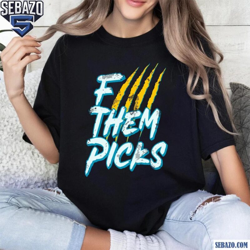 Vintage F Them Picks Jacksonville Jaguars Football Shirt t-shirt