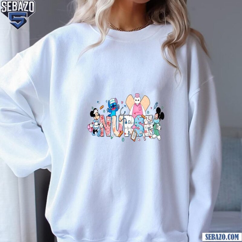 Disney Nurse Stitch Nursing Minnie Nurse Week Shirt sweatshirt