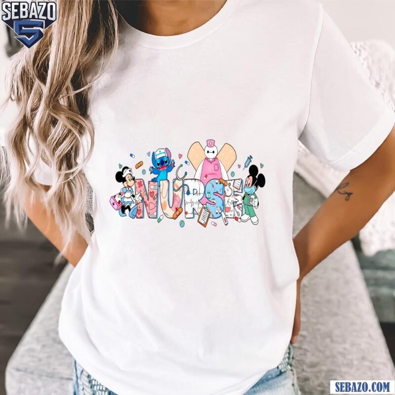Disney Nurse Stitch Nursing Minnie Nurse Week Shirt t-shirt